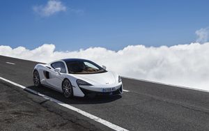 Preview wallpaper mclaren, 570gt, side view, road