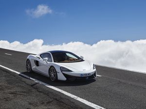 Preview wallpaper mclaren, 570gt, side view, road