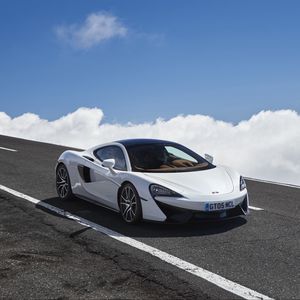 Preview wallpaper mclaren, 570gt, side view, road