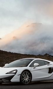 Preview wallpaper mclaren, 570gt, white, side view