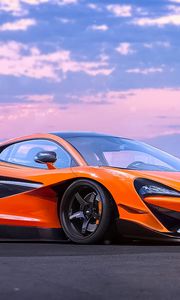 Preview wallpaper mclaren, 570s, experimental, orange, side view