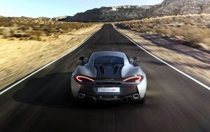 Preview wallpaper mclaren, 570s, rear view