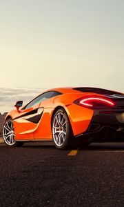 Preview wallpaper mclaren, 570s, rear view, orange