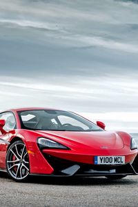 Preview wallpaper mclaren, 570s, red, side view