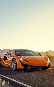 Preview wallpaper mclaren 570s, sports car, orange
