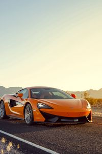 Preview wallpaper mclaren 570s, sports car, orange