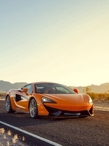 Preview wallpaper mclaren 570s, sports car, orange