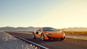 Preview wallpaper mclaren 570s, sports car, orange