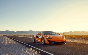 Preview wallpaper mclaren 570s, sports car, orange