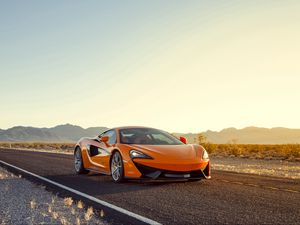 Preview wallpaper mclaren 570s, sports car, orange