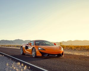 Preview wallpaper mclaren 570s, sports car, orange