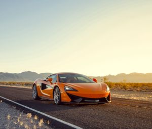 Preview wallpaper mclaren 570s, sports car, orange