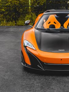 Preview wallpaper mclaren 675lt, mclaren, car, orange, sports car