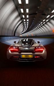 Preview wallpaper mclaren 720s, mclaren, car, sports car, tunnel