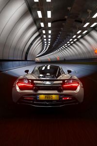 Preview wallpaper mclaren 720s, mclaren, car, sports car, tunnel