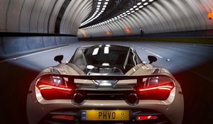 Preview wallpaper mclaren 720s, mclaren, car, sports car, tunnel