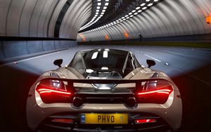 Preview wallpaper mclaren 720s, mclaren, car, sports car, tunnel