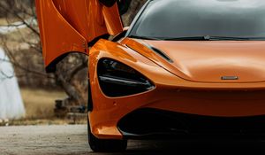 Preview wallpaper mclaren 720s, mclaren, car, supercar, orange, front view