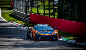 Preview wallpaper mclaren, car, sports car, race, track