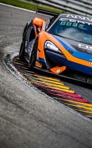 Preview wallpaper mclaren, car, sports car, track, race