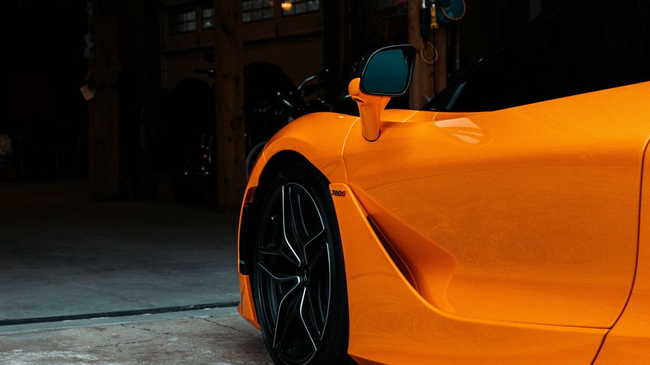 Wallpaper mclaren, car, supercar, orange