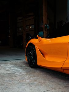 Preview wallpaper mclaren, car, supercar, orange