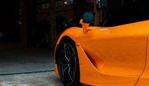 Preview wallpaper mclaren, car, supercar, orange