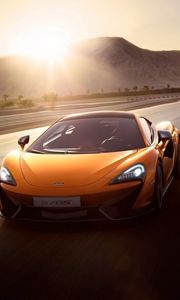 Preview wallpaper mclaren, mclaren 570s, car, traffic