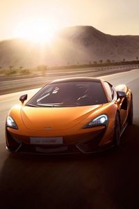 Preview wallpaper mclaren, mclaren 570s, car, traffic