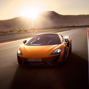 Preview wallpaper mclaren, mclaren 570s, car, traffic