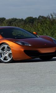 Preview wallpaper mclaren, mp4-12c, orange, side view