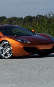 Preview wallpaper mclaren, mp4-12c, orange, side view