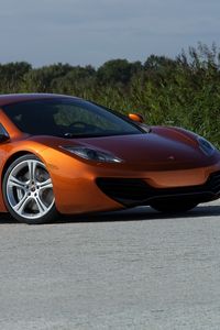 Preview wallpaper mclaren, mp4-12c, orange, side view