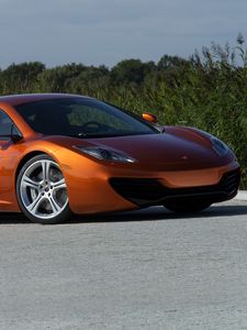 Preview wallpaper mclaren, mp4-12c, orange, side view