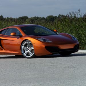 Preview wallpaper mclaren, mp4-12c, orange, side view