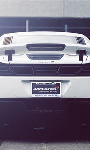 Preview wallpaper mclaren, mp4-12c, supercar, rear view