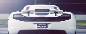 Preview wallpaper mclaren, mp4-12c, supercar, rear view