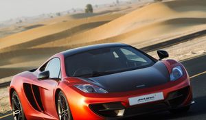 Preview wallpaper mclaren, mp4-12c, supercar, track