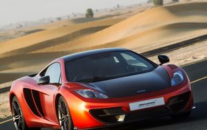 Preview wallpaper mclaren, mp4-12c, supercar, track