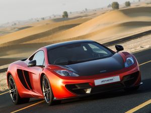 Preview wallpaper mclaren, mp4-12c, supercar, track