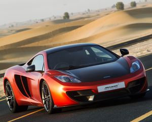 Preview wallpaper mclaren, mp4-12c, supercar, track