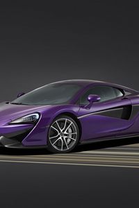 Preview wallpaper mclaren, mso, 570s, purple, side view