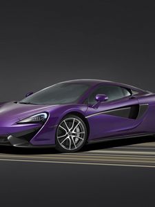 Preview wallpaper mclaren, mso, 570s, purple, side view