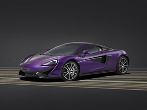 Preview wallpaper mclaren, mso, 570s, purple, side view