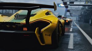 Preview wallpaper mclaren p1 gtr, mclaren p1, mclaren, sports car, rear view