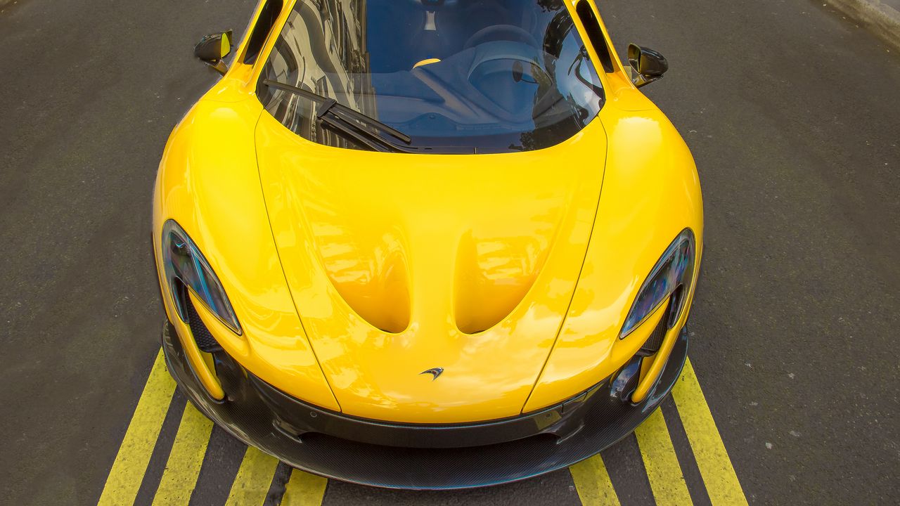 Wallpaper mclaren p1, mclaren, car, supercar, yellow