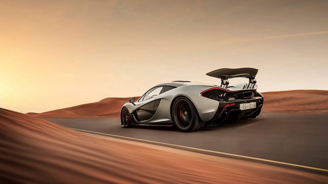 Wallpaper mclaren, p1, supercar, speed, desert