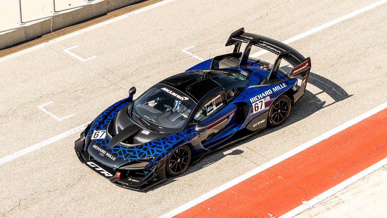 Wallpaper mclaren senna gtr, mclaren, car, sports car, blue, aerial view