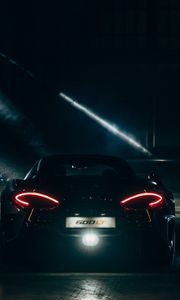 Preview wallpaper mclaren, sports car, lights, dark