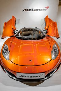 Preview wallpaper mclaren, sports car, orange, stylish